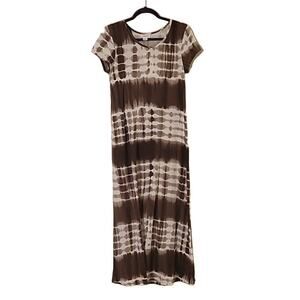 NWT Exist Women's Taupe Tie Dye Dress Size S